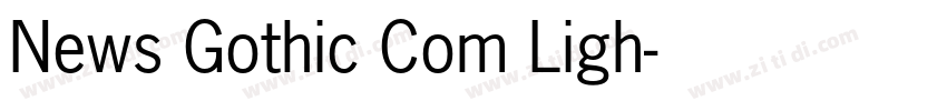 News Gothic Com Ligh字体转换
